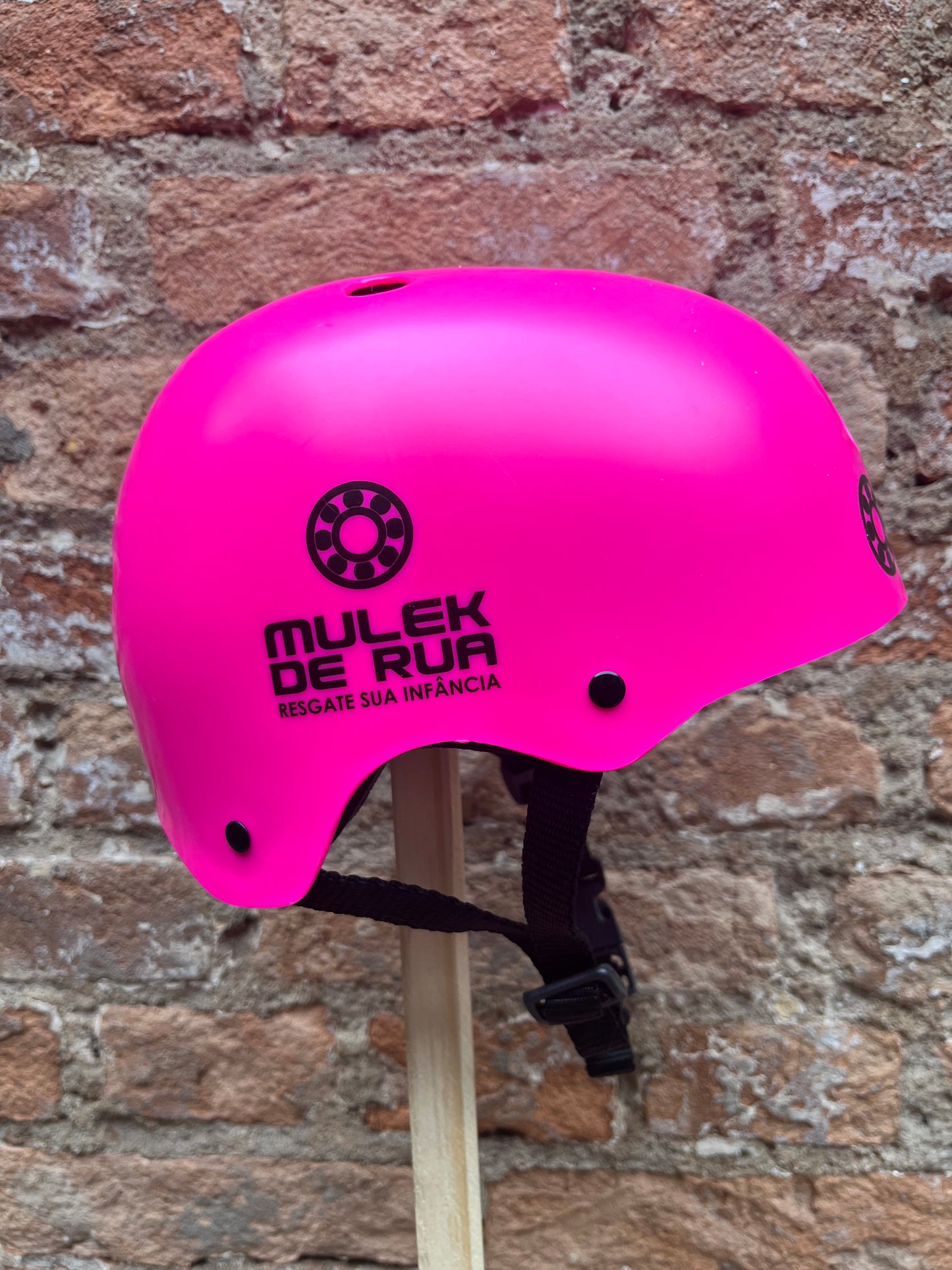 Capacete de proteção rosa